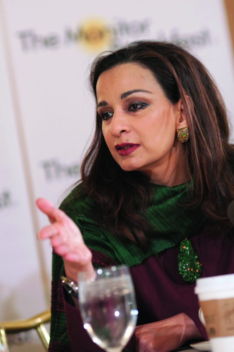Sherry Rehman, Pakistan's ambassador to the United State. [Michael Bonfigli/The Christian Science Monitor