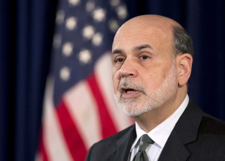   Federal Reserve Chairman Ben Bernanke speaks during a news conference at the Federal Reserve Board in Washington, Wednesday, Dec. 12, 2012, following the Federal Open Market Committee meeting. The Federal Reserve sent its clearest signal to date Wednesday that it will keep interest rates super-low to boost the U.S. economy even after the job market has improved significantly. (AP Photo/Manuel Balce Ceneta)  