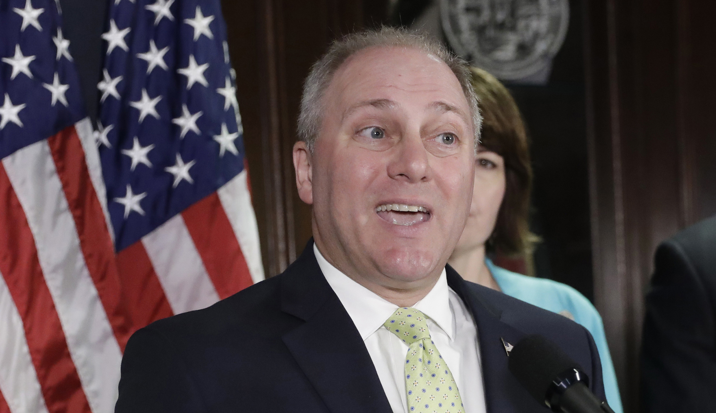 Steve Scalise participates in first House GOP conference call since shooting