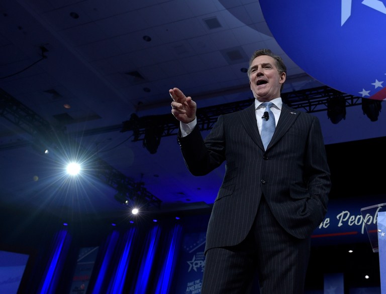 Jim DeMint has resigned as president of the Heritage Foundation, the conservative think tank announced Tuesday. (AP Photo/Susan Walsh)