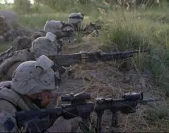 U.S. Marine Walks Away from Head Shot in Afghanistan
