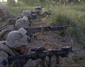 U.S. Marine Walks Away from Head Shot in Afghanistan