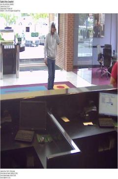 Suspect sought in unusual Sunday bank robbery
