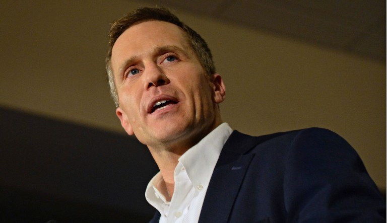 Missouri Republican Gov. Eric Greitens admitted earlier this year to being involved in an extramarital affair in 2015 just before he was elected governor. (AP Photo/Jeff Curry)
