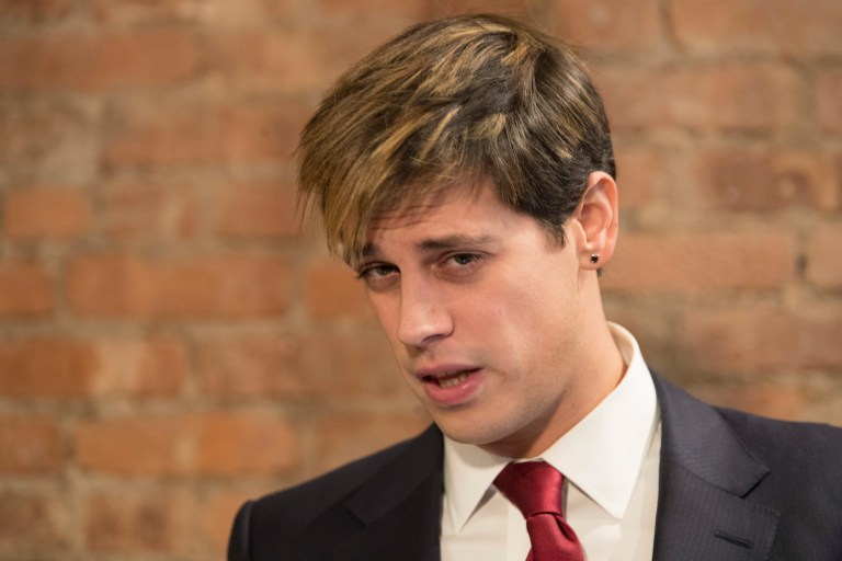 Milo should be speaking to a therapist, not publishers and CPAC.(AP Photo/Mary Altaffer)