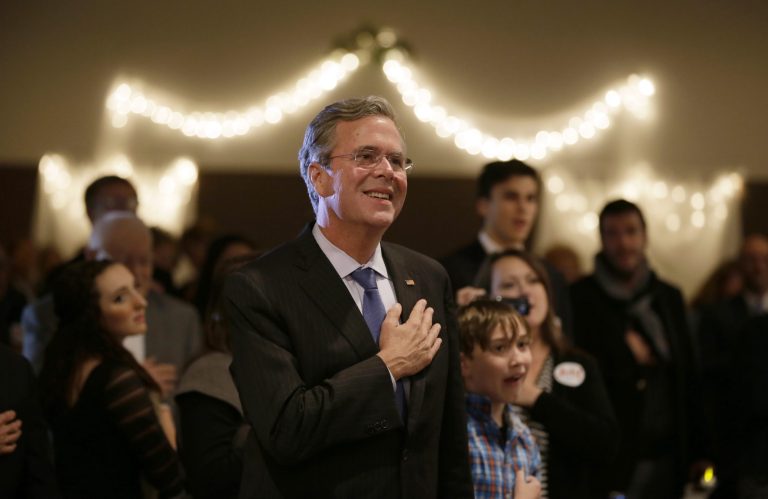 Jeb Bush's expenditure of money comes on the heels of the New Hampshire Union-Leader's endorsement of New Jersey Gov. Chris Christie. (AP Photo)