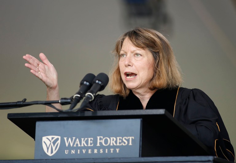 Jill Abramson said the real issue was the news media's blind spot when it tried to gauge the electorate. (AP Photo/Nell Redmond, File)