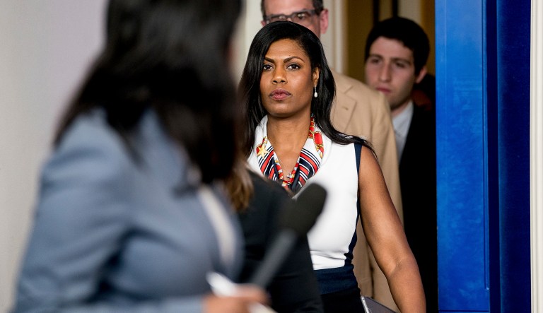 The former 'Apprentice' star reportedly tried to get into the White House residence to speak with Trump. (AP Photo/Andrew Harnik)