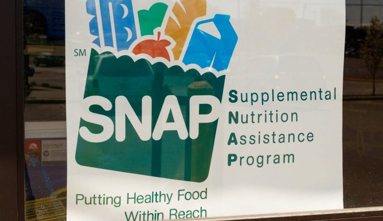 A Sign at a Retailer - We Accept SNAP IV