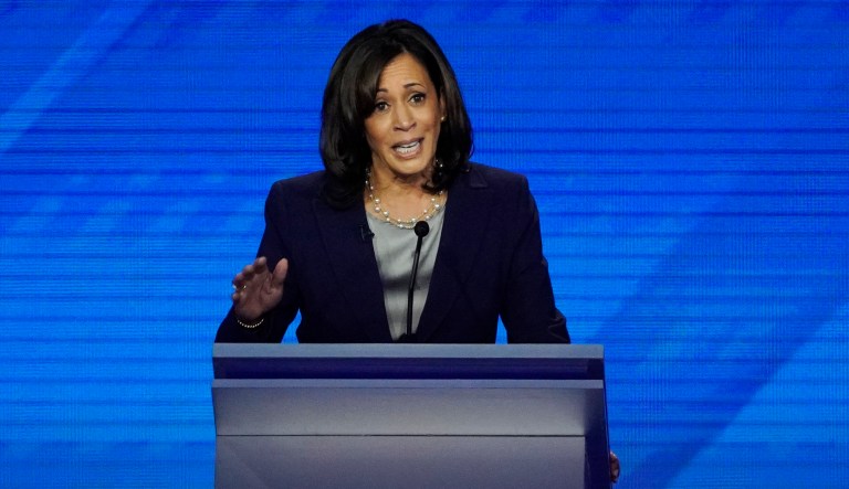 Democratic presidential candidate Sen. Kamala Harris