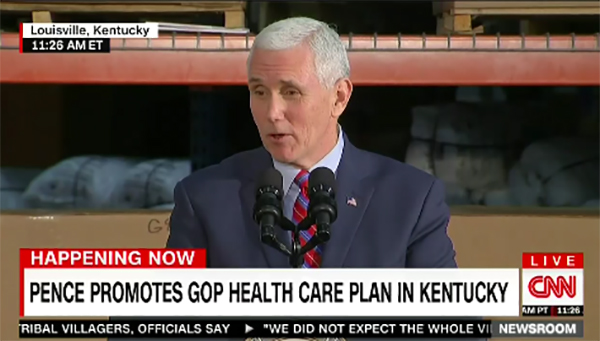 Vice President Mike Pence said that action is needed to end the —œObamacare nightmare.—? (Screen shot)