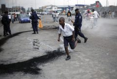 Congolese protest against their weak army