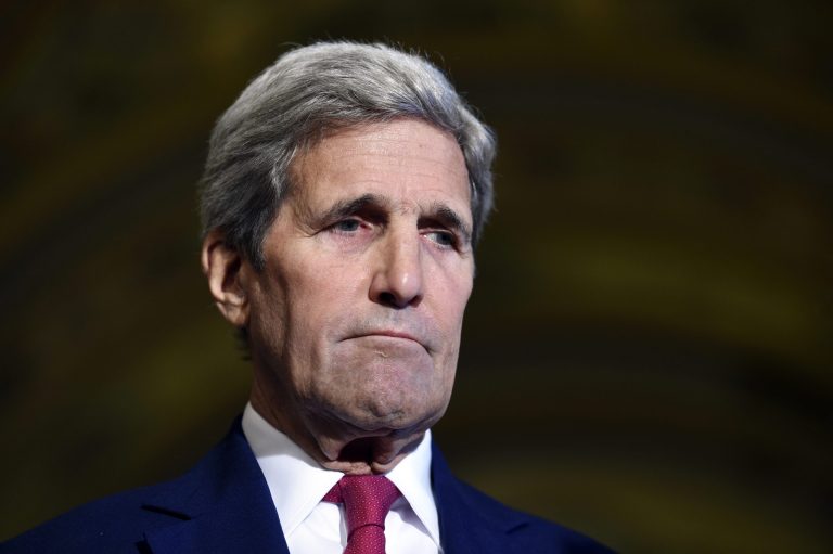 Secretary of State John Kerry speaking reporters on the Iran nuclear deal. The House approved a non-binding resolution that declares the administration has not met the requirements of a law enacted in May giving Congress the opportunity to review any nuclear deal with Iran. (AP Photo/Susan Walsh)