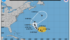 Epsilon forecast to become hurricane in historic season