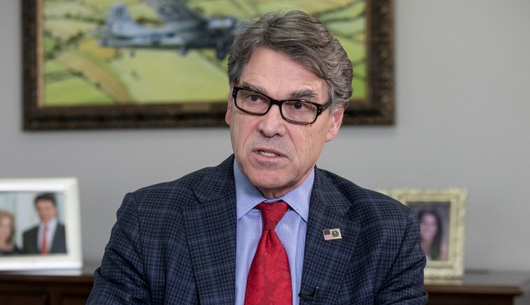 Energy Secretary Rick Perry