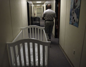 A barracks for law-enforcement trainees has been turned into an immigrant-detention center in Artesia, N.M.ÃÂ Juan Carlos Llorca/AP