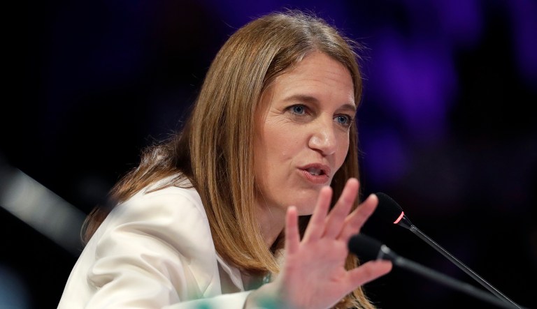 Sylvia Burwell praised the deal, which has yet to win support from the president and key Republican leaders. (AP Photo/Charlie Neibergall)