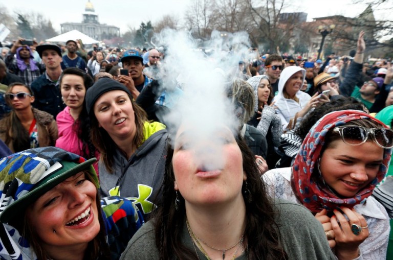 The presidential candidates for both parties say they want to preserve the state laws even if they have reservations about nationwide legalization. (AP Photo)