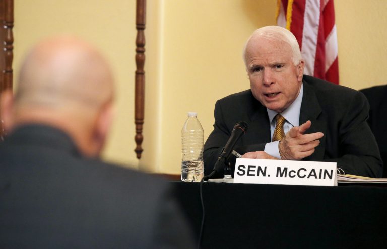McCain said he had hoped to see more offensive capabilities outlined. (AP Photo/Ross D. Franklin)