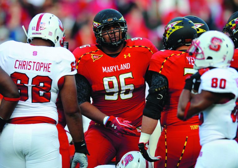 Nick Wass/AP
Maryland defensive lineman A.J. Francis has 34 tackles and four sacks this season.