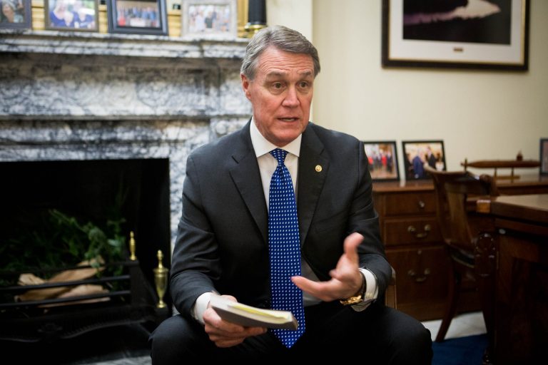 David Perdue falsely accused of making racist hand gesture on campaign trail