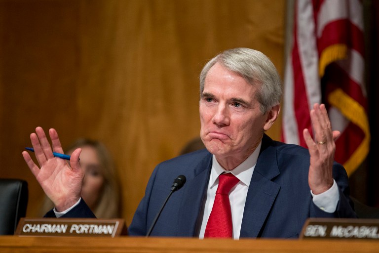 Sen. Rob Portman touted his campaign's organizational strength amid a tough re-election fight. (AP Photo/Alex Brandon, File)