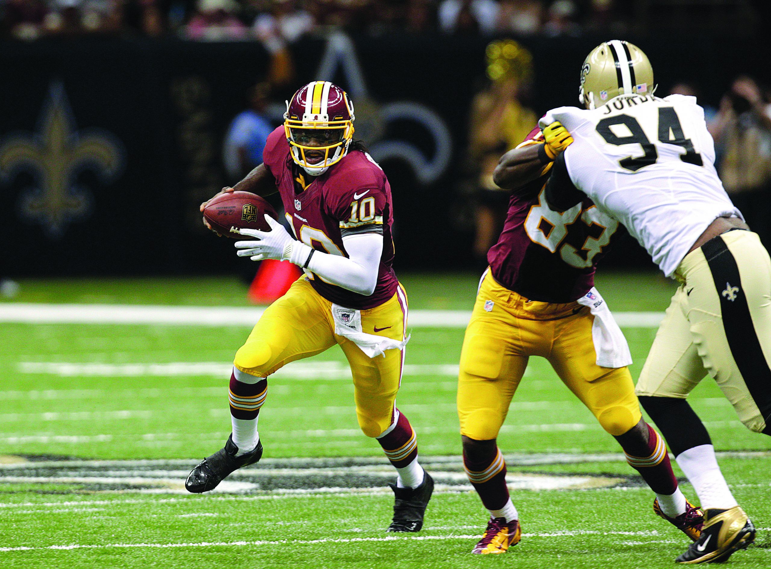 Redskins’ RG3 is not sitting still