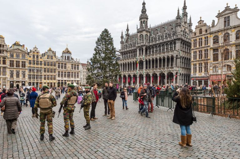 Brussels has been on high alert for terrorist activity since the November terrorist attacks in Paris that killed 130. (AP Photo/Geert Vanden Wijngaert)