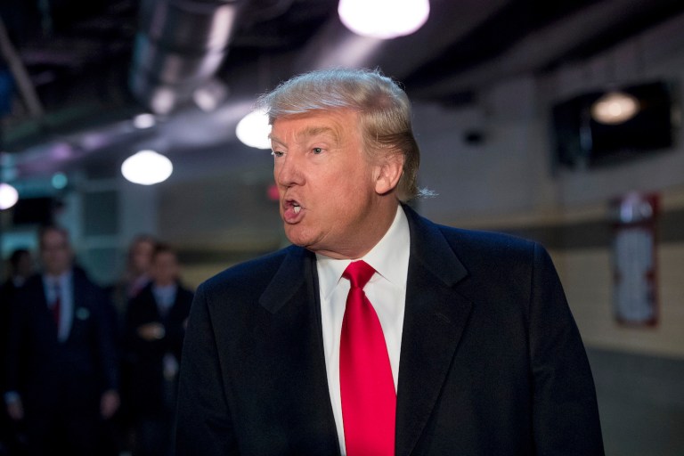 Trump's attacks on the media have intensified in the days since his victory stunned the political press corps. (AP Photo/Andrew Harnik)