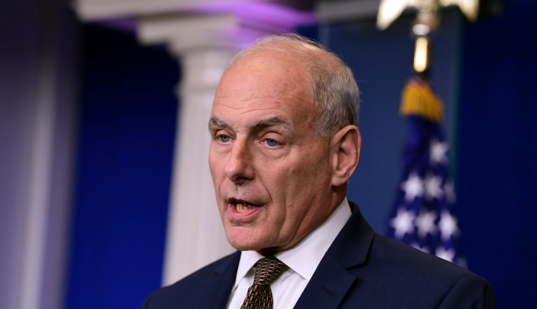 White House chief of staff John Kelly said the reason President Trump didn't sign the executive order earlier is because the contents of the order would have been addressed in legislation to overhaul Obamacare. (AP Photo/Susan Walsh)