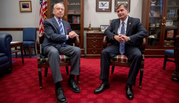 Chuck Grassley urges Christopher Wray to bring independence to FBI