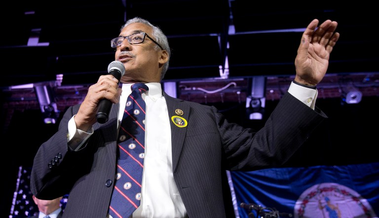 Rep. Bobby Scott, D-Va., criticized President Trump Tuesday night for his record defending American workers. (AP Photo/Steve Helber)