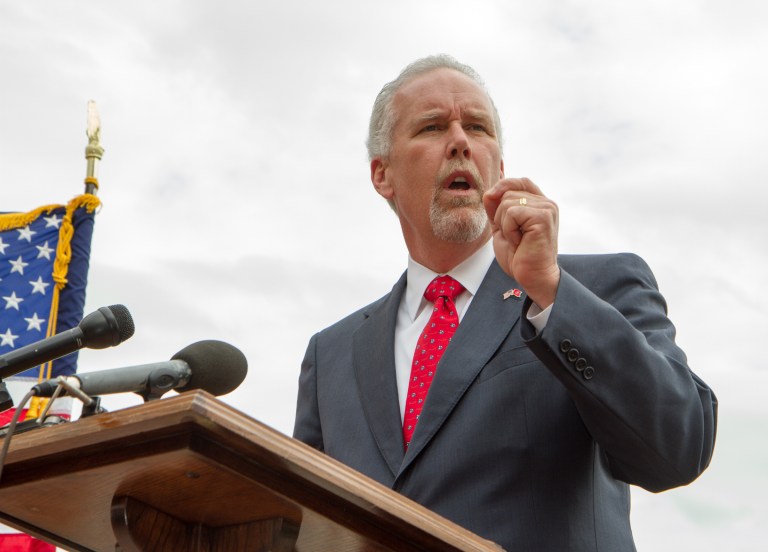 Tennessee state Rep. Joe Carr announced Tuesday that he will challenge incumbent Lamar Alexander for the Republican U.S. Senate nomination in Tennessee. (AP Photo/Erik Schelzig)