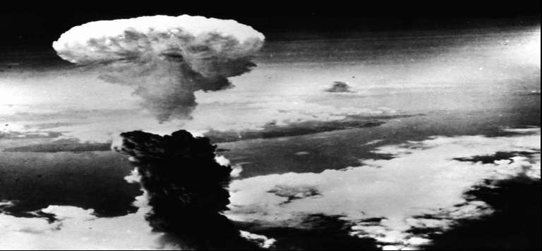 A huge mushroom cloud raised the sky and about 70.000 people were killed after the throwing of second atomic bomb over Nagasaki on August 9, 1945, only three days after the first bomb over Hiroshima. (AP Photo)