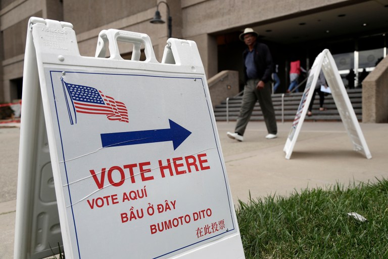 The election monitors will help enforce federal voting rights laws in 67 jurisdictions nationwide, the DOJ's Civil Rights Division said Monday. (AP Photo)