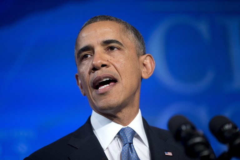 President Obama speaks at the Wall Street Journal CEO Council annual meeting in Washington on Tuesday. (AP Photo/ Evan Vucci)