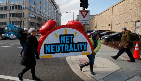 Democrats notch rare Senate victory with vote to restore net neutrality
