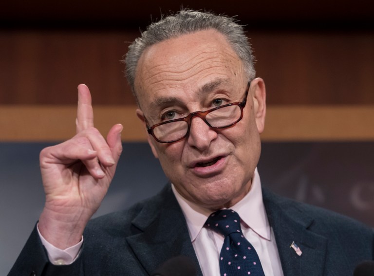 Schumer said Democrats are ready to work with Trump on a trade deal. (AP Photo/J. Scott Applewhite)