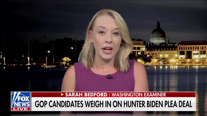 Sarah Westwood joined Fox News at Night host Trace Gallagher to talk about DOJ's special counsel appointment and how Biden's classified document haul compares to former President Donald Trump.