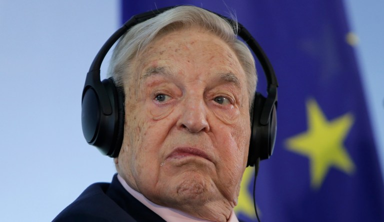 In this Thursday, June 8, 2017, file photo, Hungarian-American investor George Soros attends a press conference at the Foreign Ministry in Berlin, Germany. 
