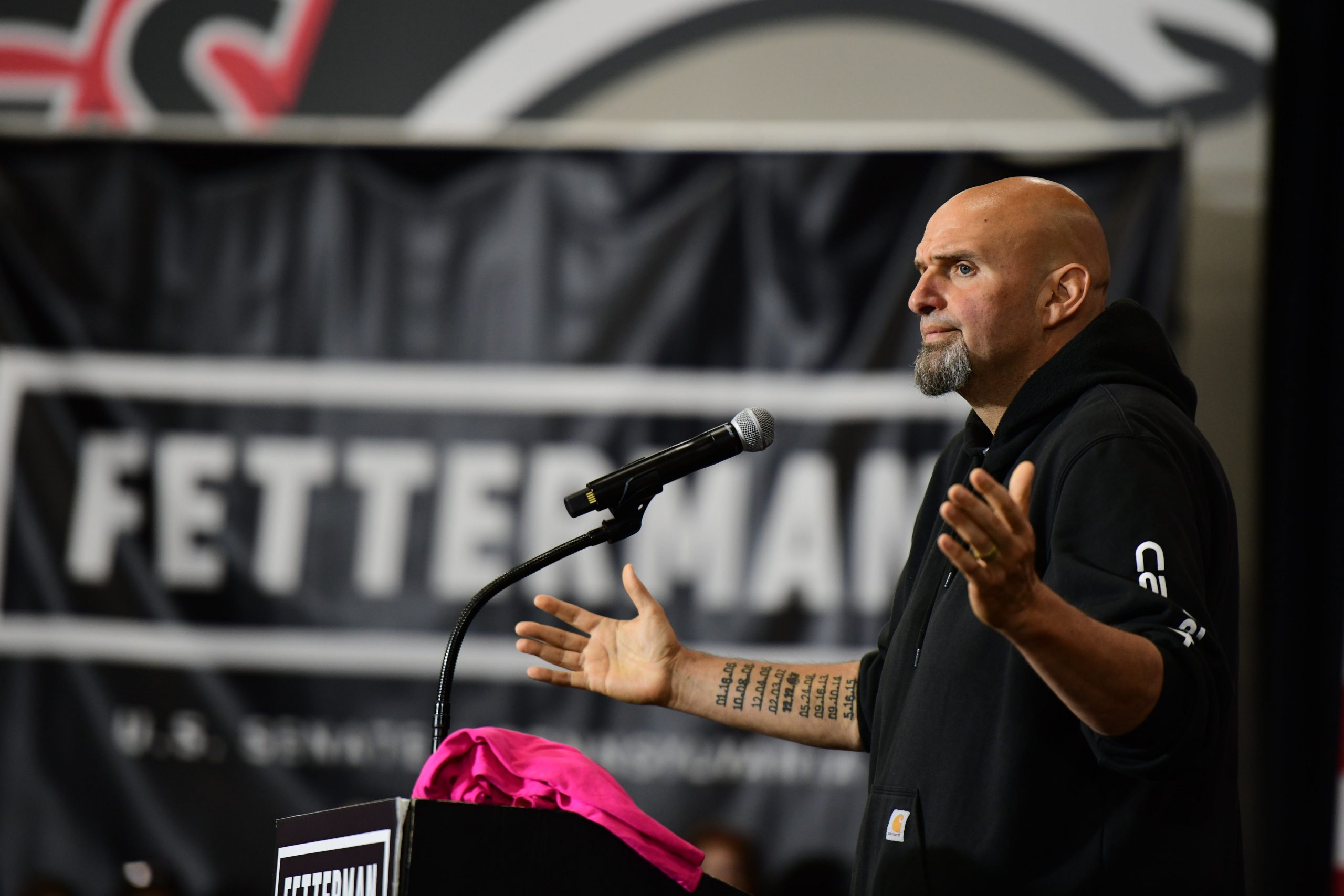 Pennsylvania Senate Candidate John Fetterman Holds Campaign Rally Focusing On Women's Right To Choose