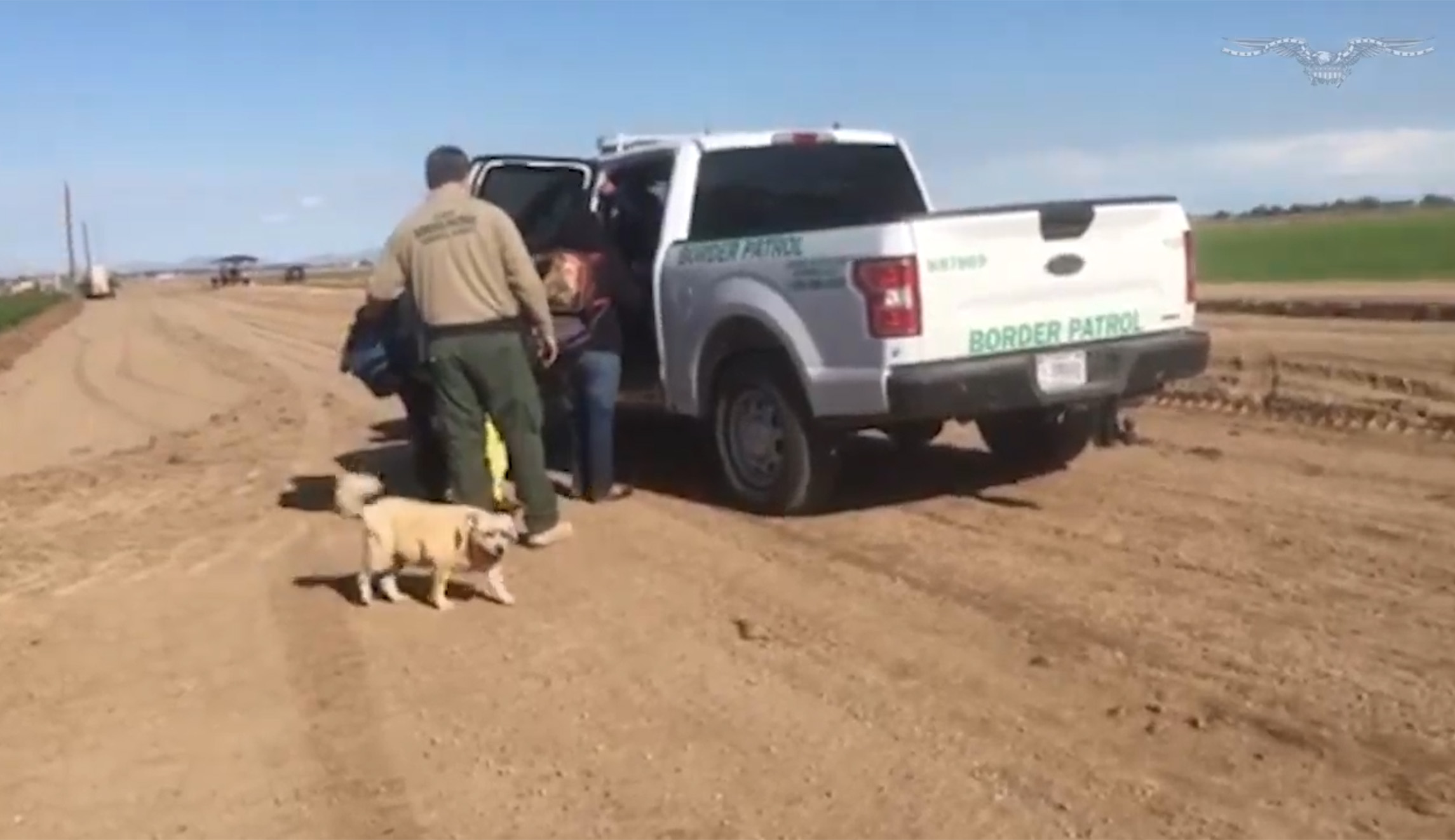 Group of women cross border illegally and go undetected as they walk past congressmen: Watch