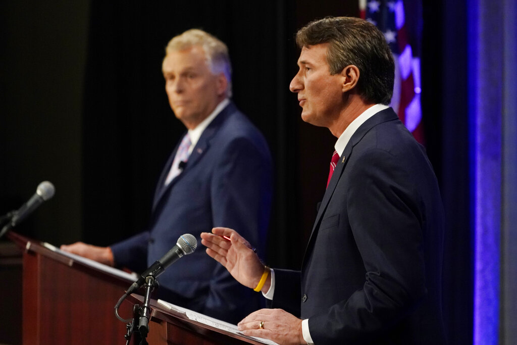 Tied up? Poll shows close race between Youngkin and McAuliffe