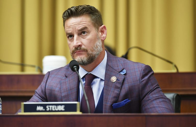 Rep. Gregory Steube, R-Fla., speaks during a House Judiciary subcommittee on antitrust on Capitol Hill on Wednesday, July 29, 2020, in Washington.