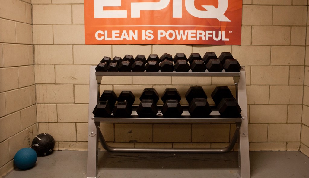 Gymgoers beat each other with exercise equipment after brawl breaks out
