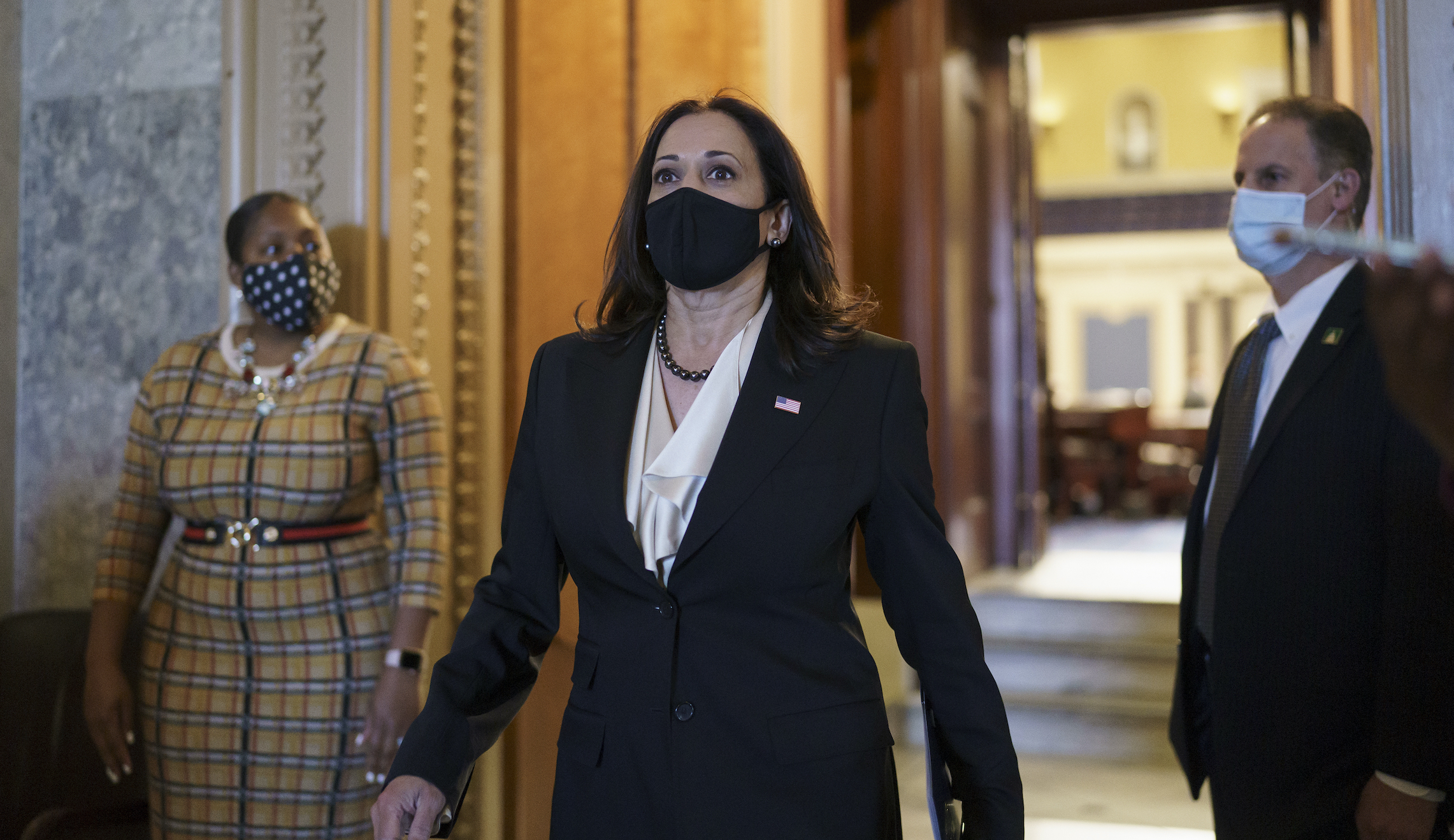 VP-elect Harris makes rare Senate appearance to help stall Trump Fed nominee