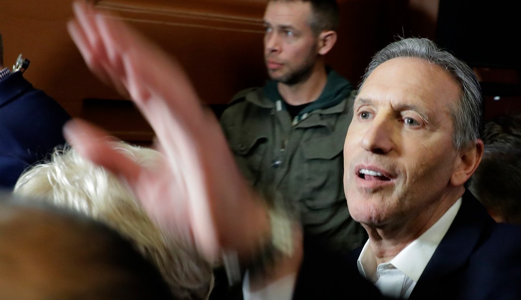 Howard Schultz dismisses critics, wants to ‘pay it forward’