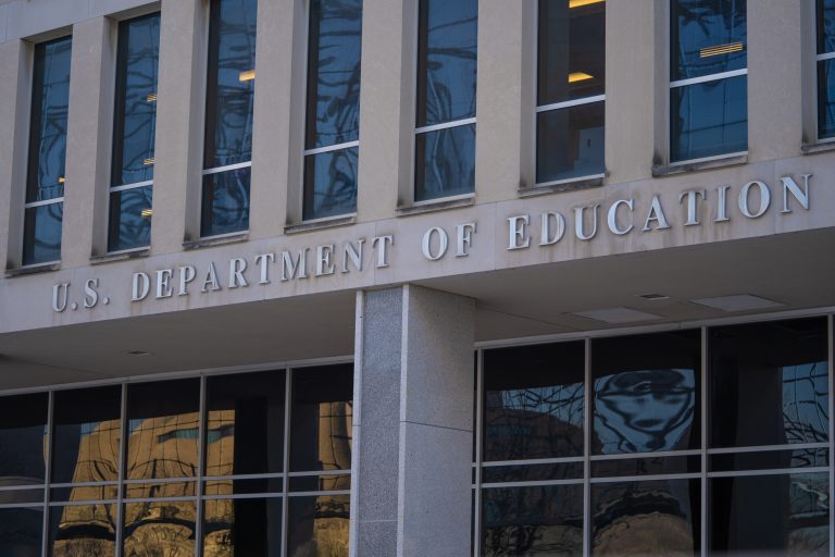 The Department of Education Building is shown in Washington.