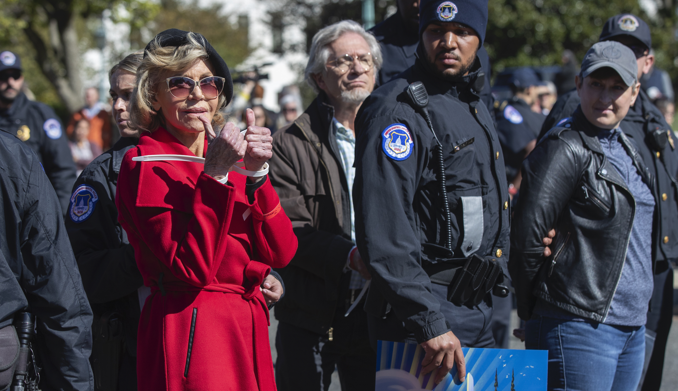 Police arrest Jane Fonda for the second week in a row at climate strike