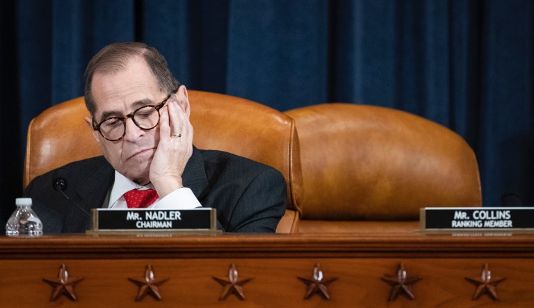 House Judiciary chairman Jerry Nadler, D-N.Y., makes a statement during the House Judiciary Antitrust subcommittee hearing on 'Online Platforms and Market Power', on Capitol Hill in Washington, Tuesday, June 11, 2019.